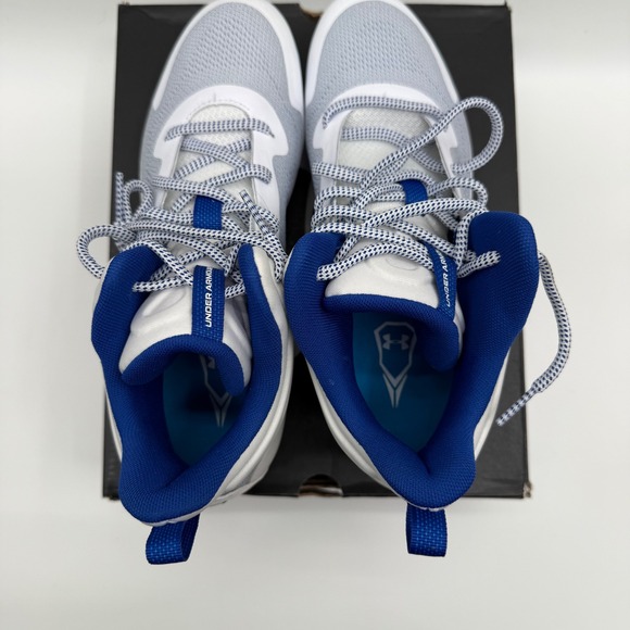 Under Armour UA Command MC Mid‎ White/Blue Football Cleats 3025639-102 9.5 - Picture 3 of 6